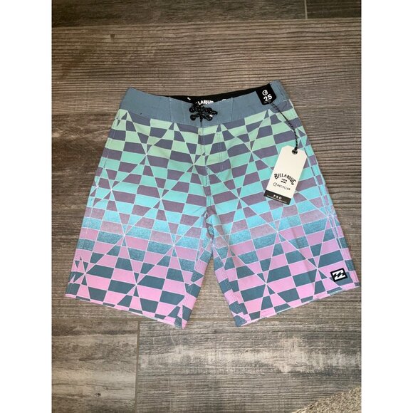 BILLABONG Recycler Sundays Board shorts Boy's size 25/10 Reg NEW Blue/Purple - Picture 1 of 4